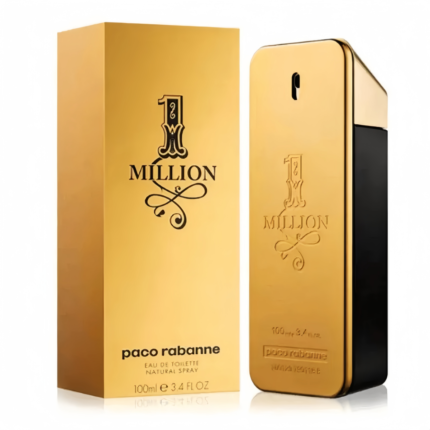 Paco Rabanne 1 Million Eau de Toilette - Long Lasting Designer Fragrance for Men with Mandarin, Cinnamon & Amber - Luxury Men's Perfume Spray